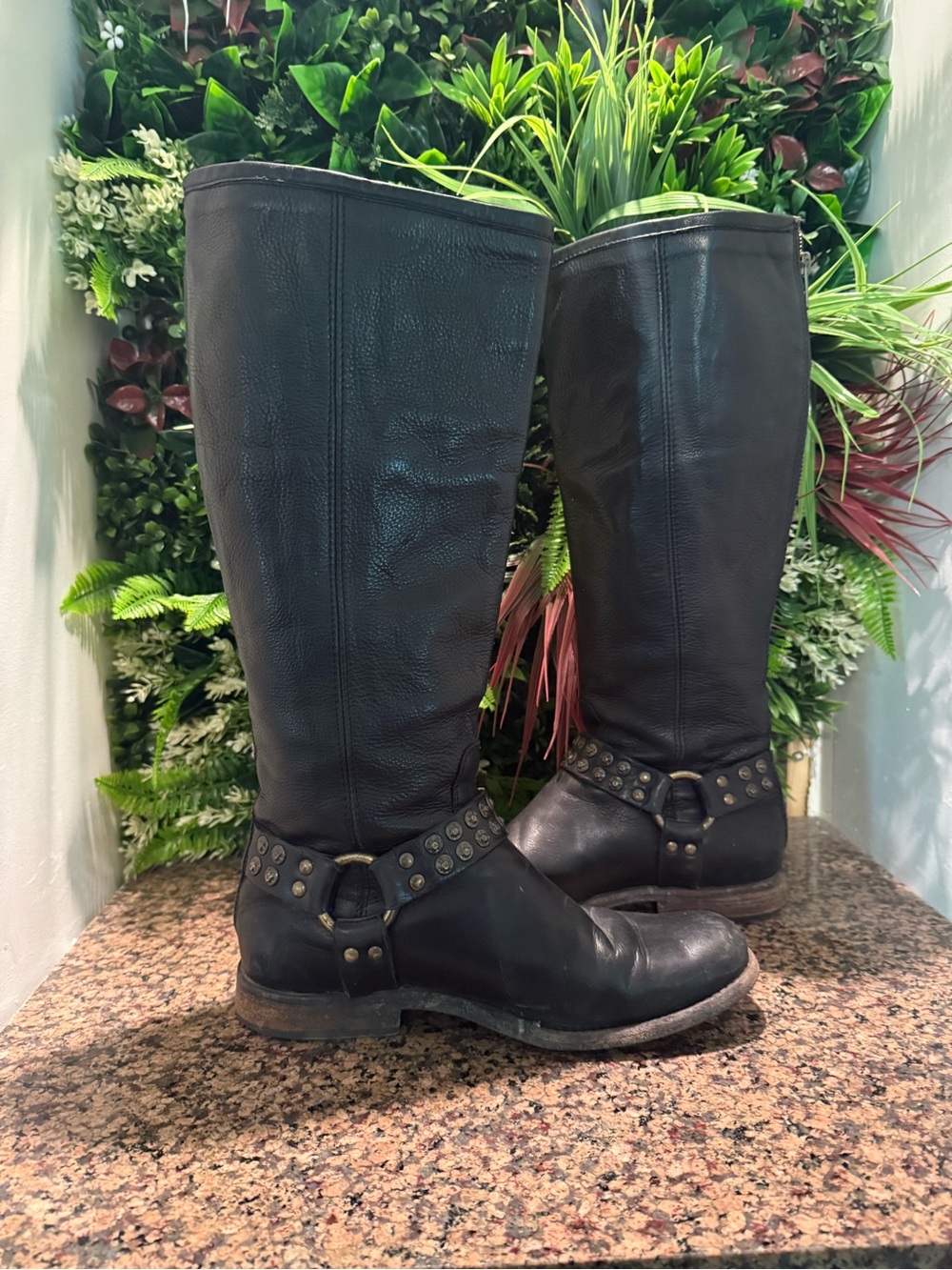Frye Phillip Tall Studded Harness Boots